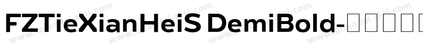 FZTieXianHeiS DemiBold字体转换